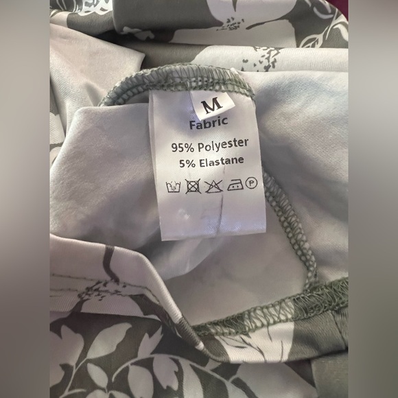 SHEIN / PARTHEA Green Floral Tie Shoulder Mermaid Hem Maxi Cami Dress Medium - Picture 7 of 9